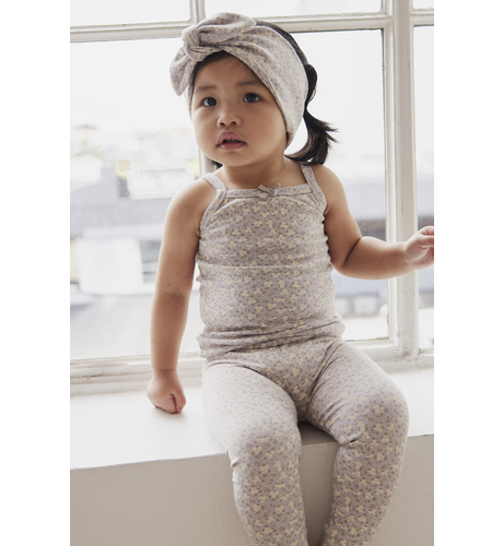 Organic Cotton Bridget Singlet Bodysuit - Rosalie Field Raindrop | Jamie Kay