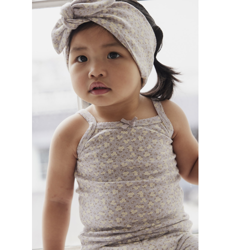 Organic Cotton Bridget Singlet Bodysuit - Rosalie Field Raindrop | Jamie Kay
