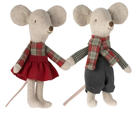 Winter Mice Twins in a House | Maileg