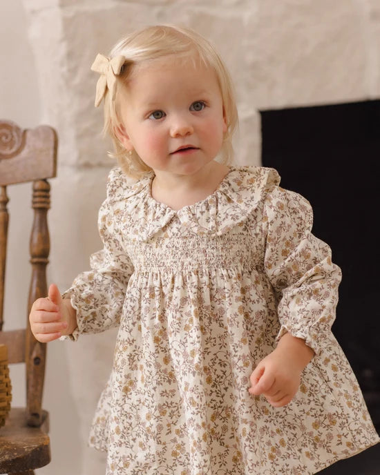 Callie Dress Posy - Ivory | Quincy Mae