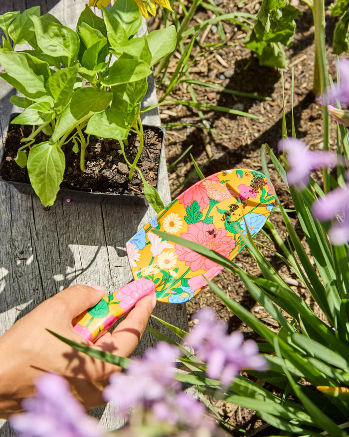 Follow The Sun Yellow Garden Tools and Gloves Set One Size | Kip & Co