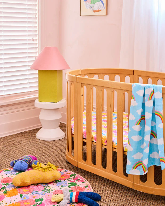 Follow The Sun Yellow Quilted Baby Play Mat - One Size | Kip & Co