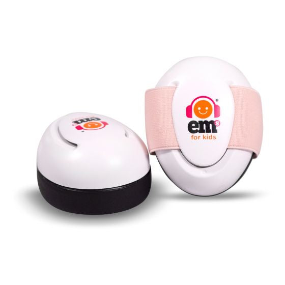 Baby Earmuffs - White - Headband - Coral |  Ems