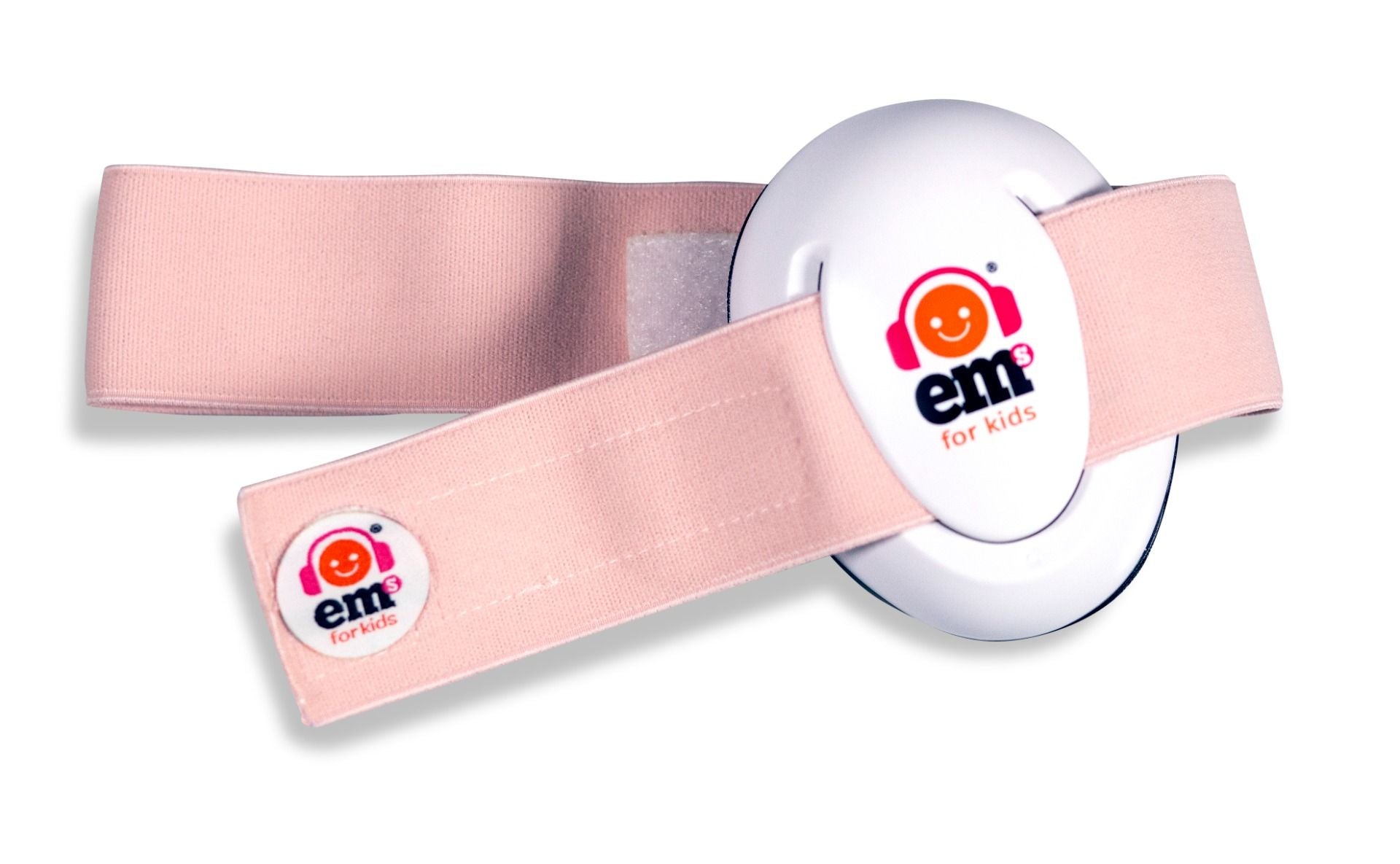 Baby Earmuffs - White - Headband - Coral |  Ems