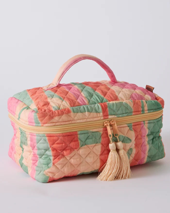Quilted Cotton Toiletry Case - Sun Soaked | Kip & Co