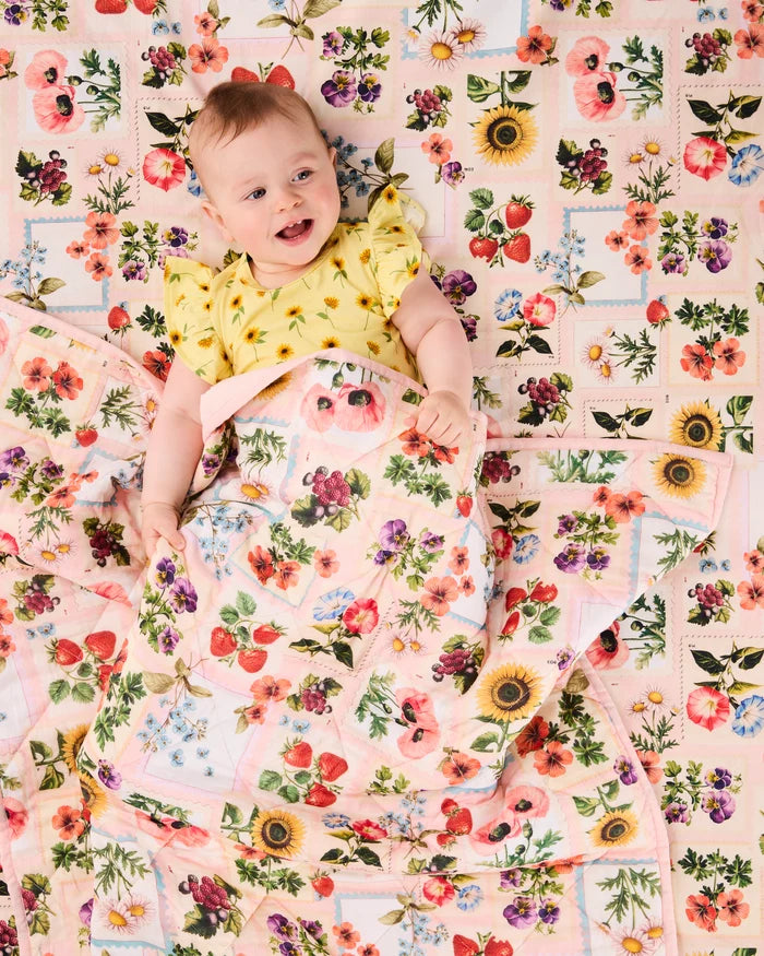 Sweet Life Organic Cotton Baby Fitted Sheet - Bassinet | Kip & Co