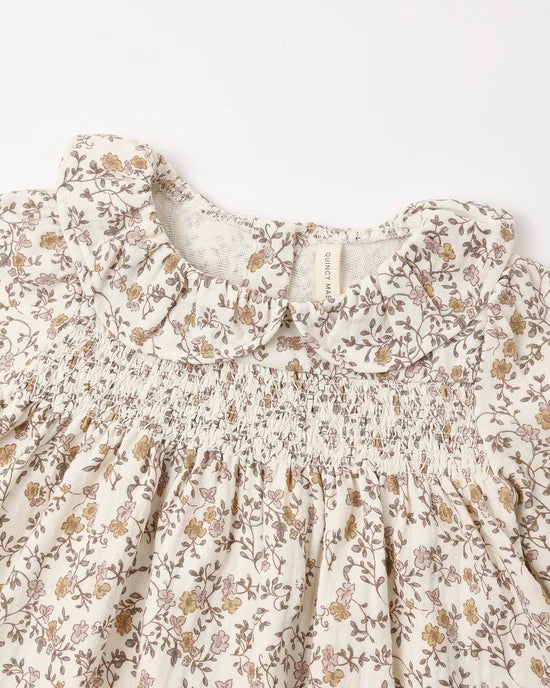 Callie Dress Posy - Ivory | Quincy Mae