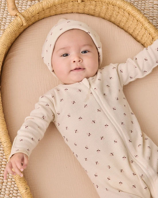 Waffle Sleep Set Fall Ditsy - Natural | Quincy Mae