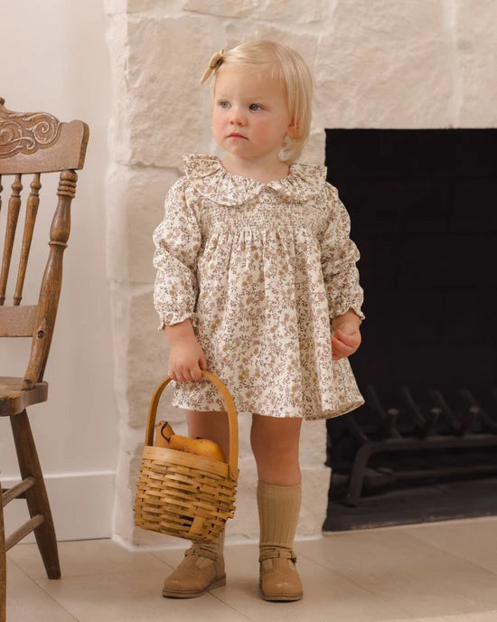 Callie Dress Posy - Ivory | Quincy Mae