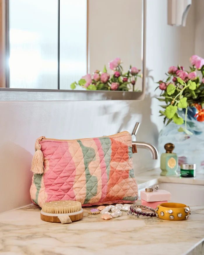 Quilted Cotton Toiletry Purse - Sun Soaked | Kip & Co
