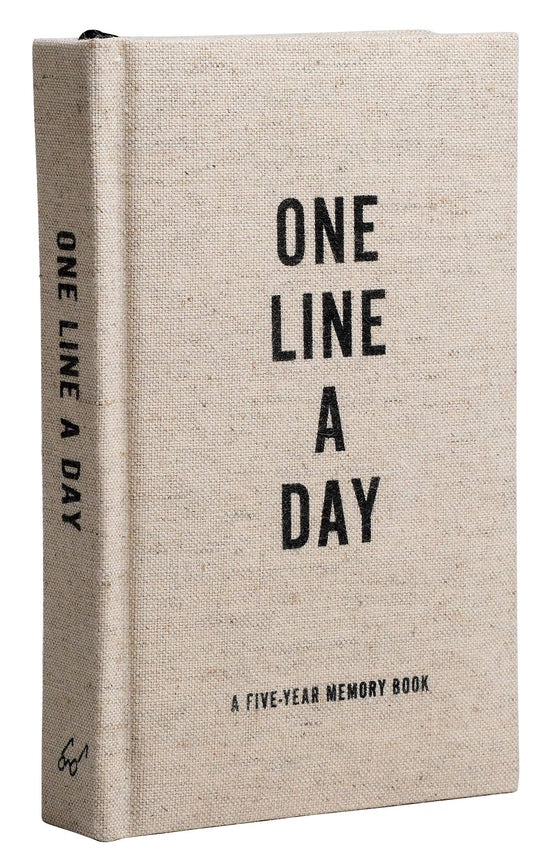 Canvas One Line A Day - Hardback | Chronicle Books