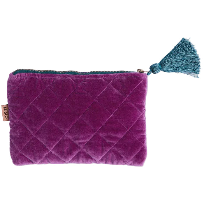 Wild Grape Velvet Cosmetics Purse | Kip & Co