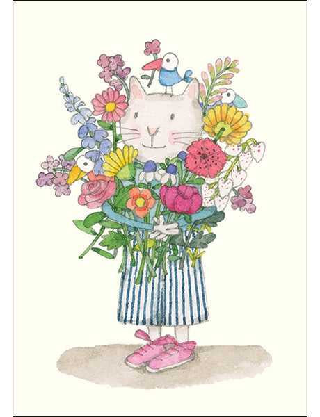 Cat Bouquet - Gift Tag | Twigseeds