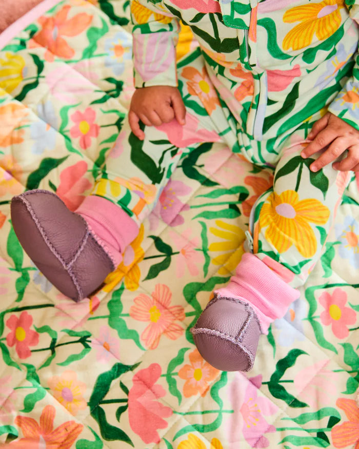 Lilac Baby Booties | Kip & Co