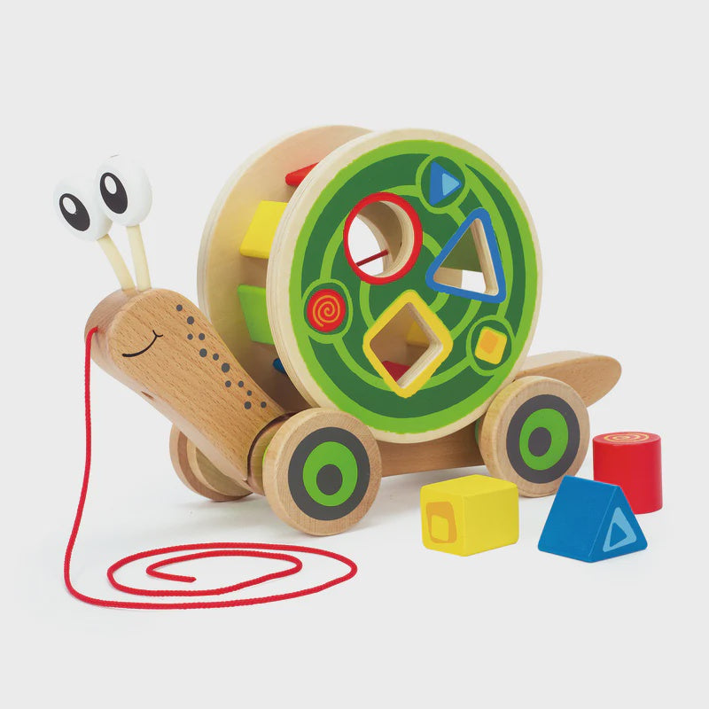 Wooden Walk-A-Long Snail | Hape