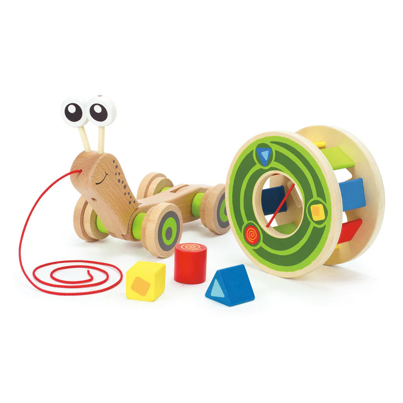 Wooden Walk-A-Long Snail | Hape