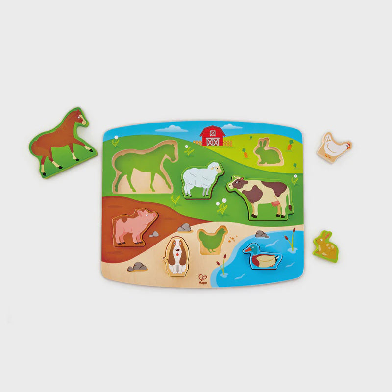 Farm Animal Puzzle & Play | Hape