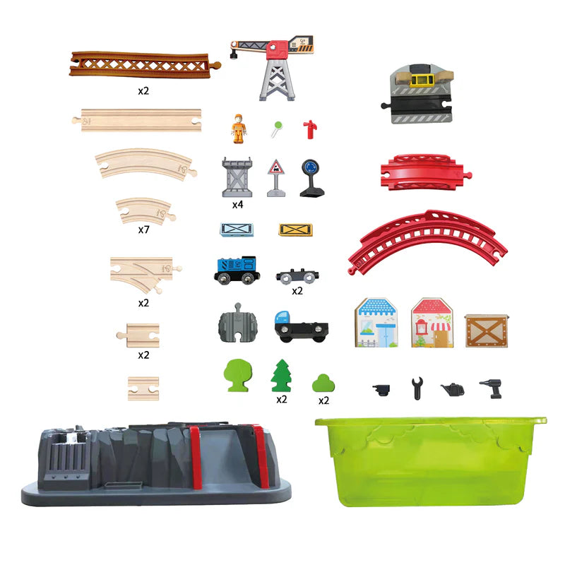Railway Bucket-Builder Set | Hape