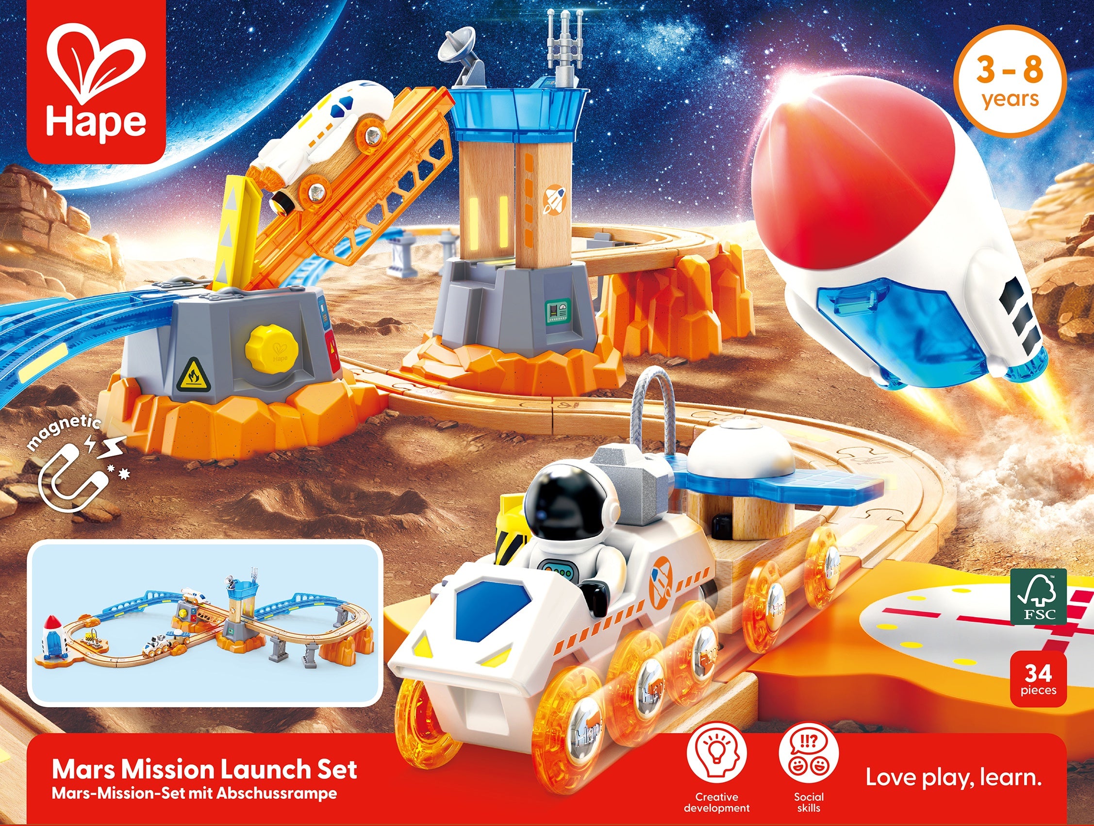 Hape Mars Launch Rail Set | Hape