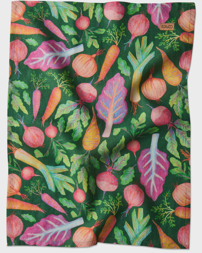 Veggie Soup Tea Towel | Kip & Co