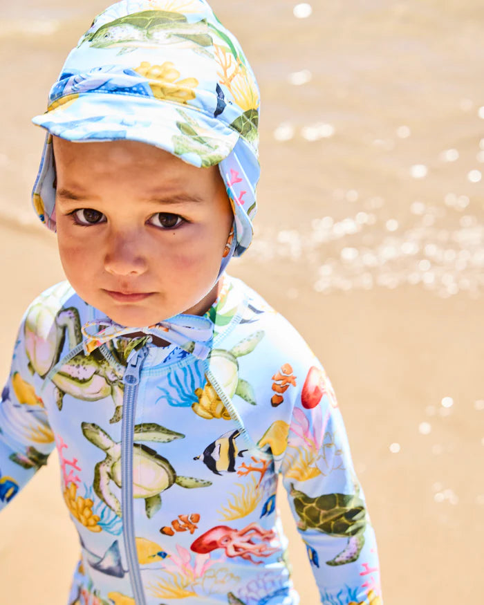 Reef Life Baby Long Sleeve Zip Bathers | Kip & Co