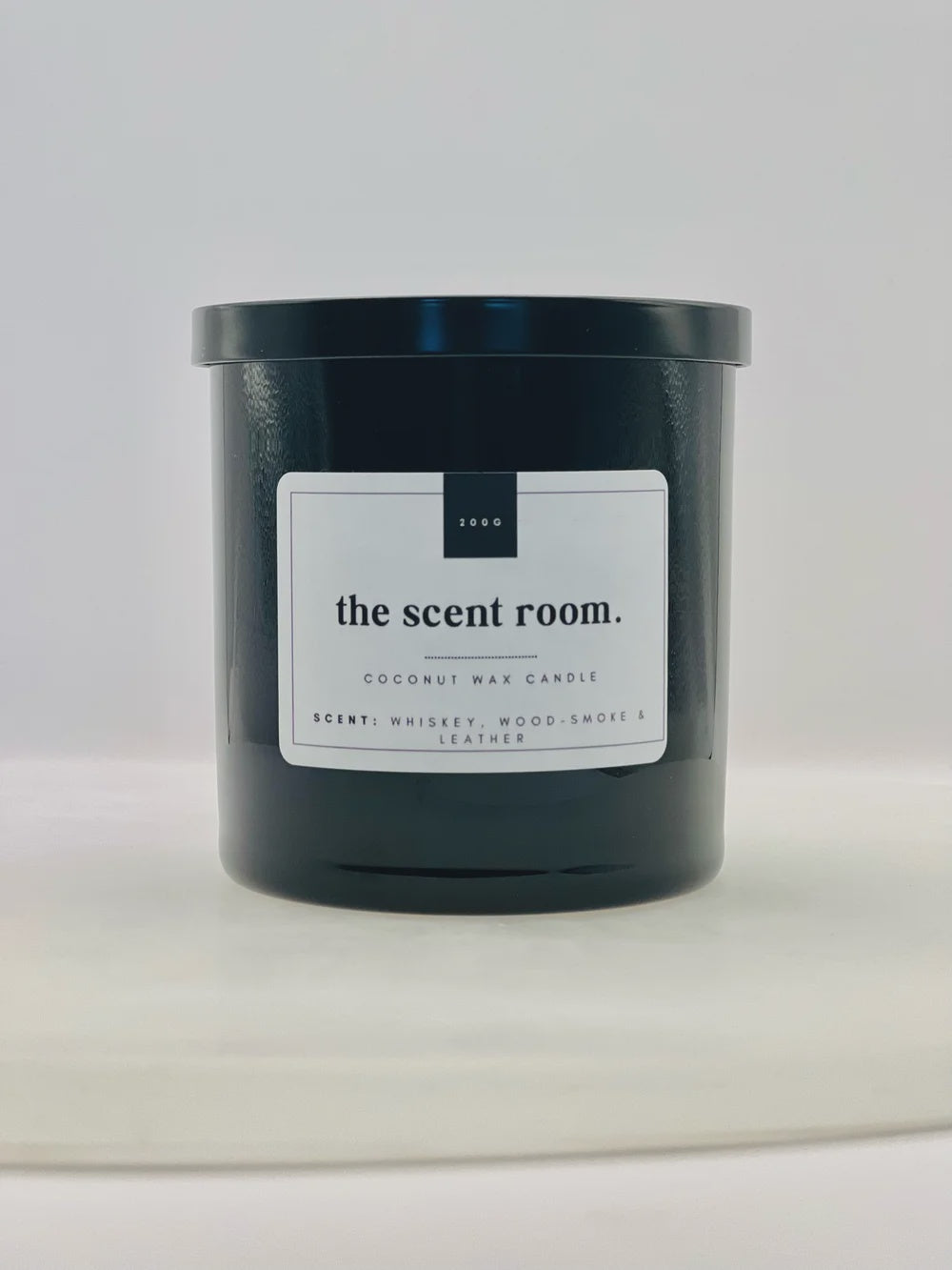 Whiskey, Wood-Smoke & Leather Candle | the scent room.