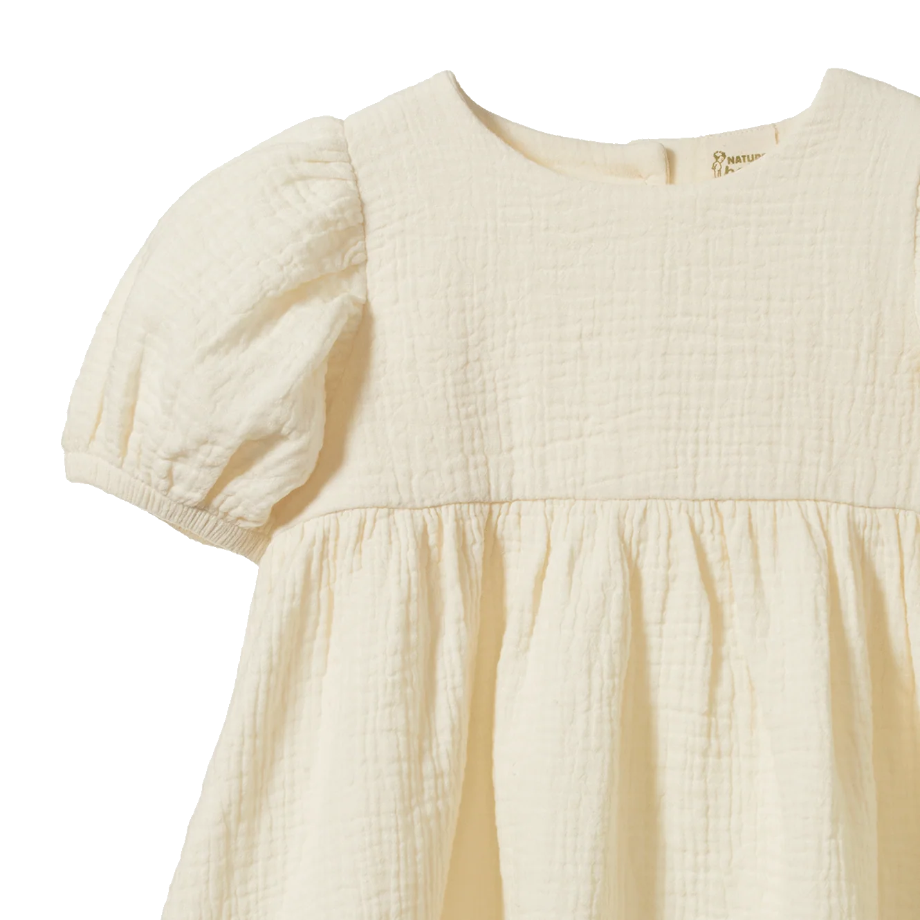 ALBERTINE DRESS MUSLIN - Natural | Nature Baby