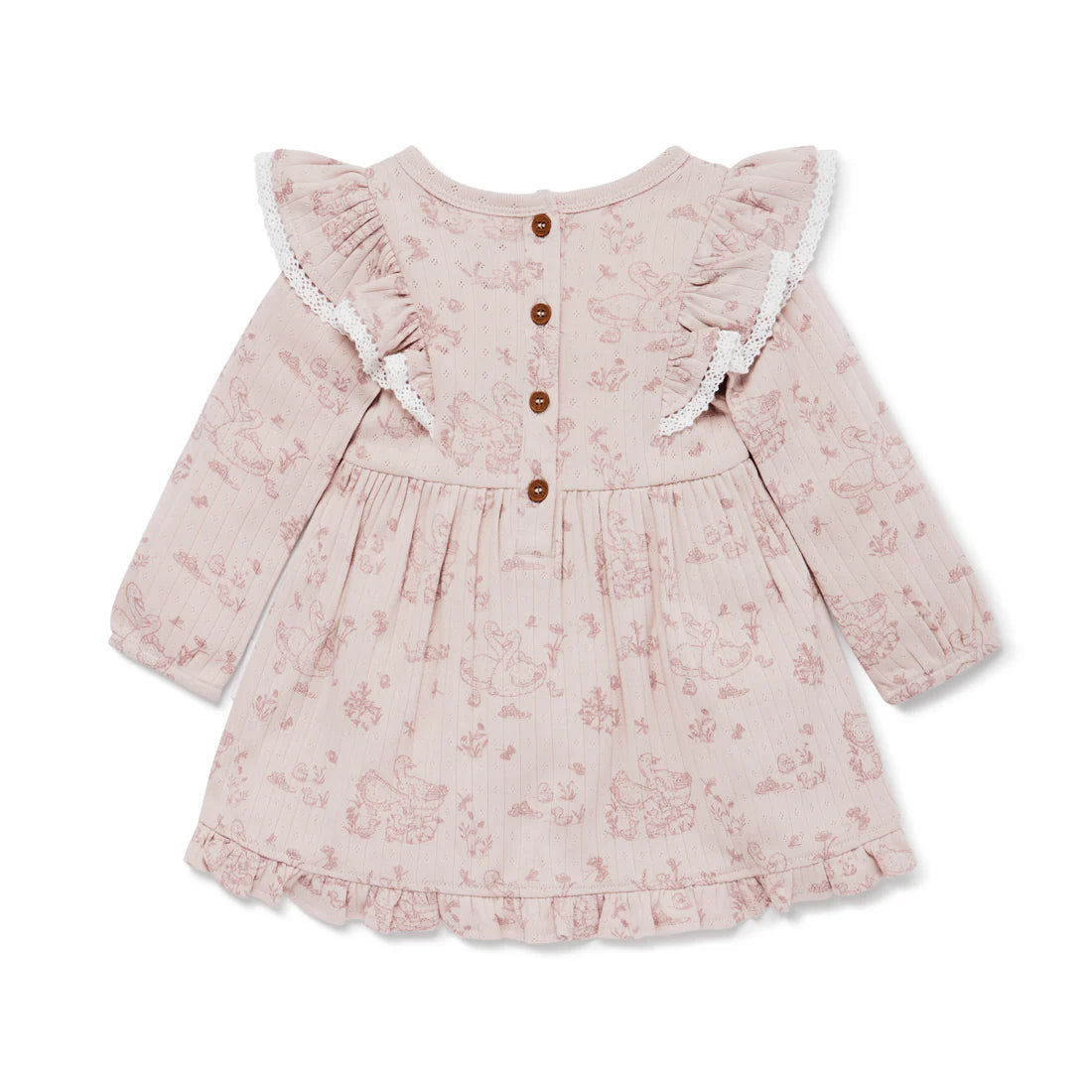 Duck Family Ruffle Dress | Aster & Oak