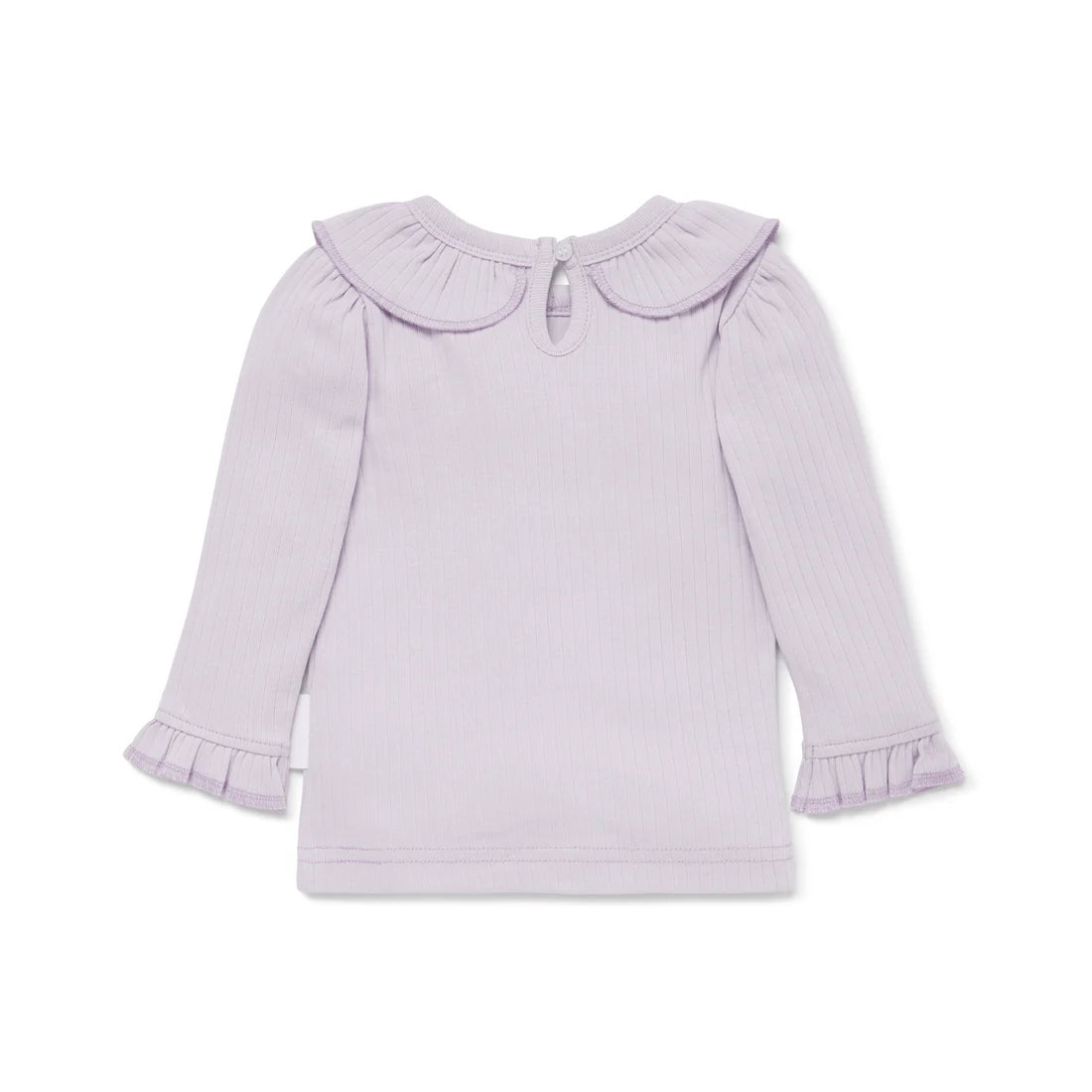 Lavender Rib Ruffle Top| Aster & Oak