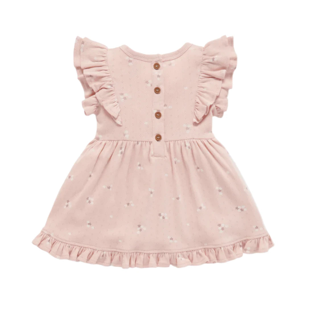 Petal Pointelle Ruffle Dress | Aster & Oak