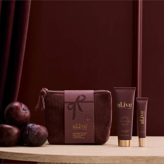 Hand & Lip Gift Set - Sweet Plum & Berries | al.ive