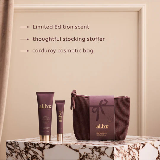 Hand & Lip Gift Set - Sweet Plum & Berries | al.ive