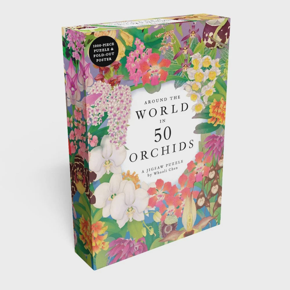 Around the World in 50 Orchids 1000-piece Jigsaw Puzzle | Kew Gardens