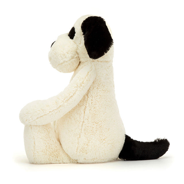 Bashful Black & Cream Puppy Really Big Cream 26x45x90cm