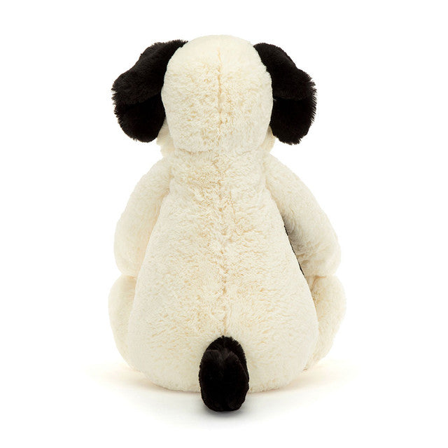 Bashful Black & Cream Puppy Really Big Cream 26x45x90cm