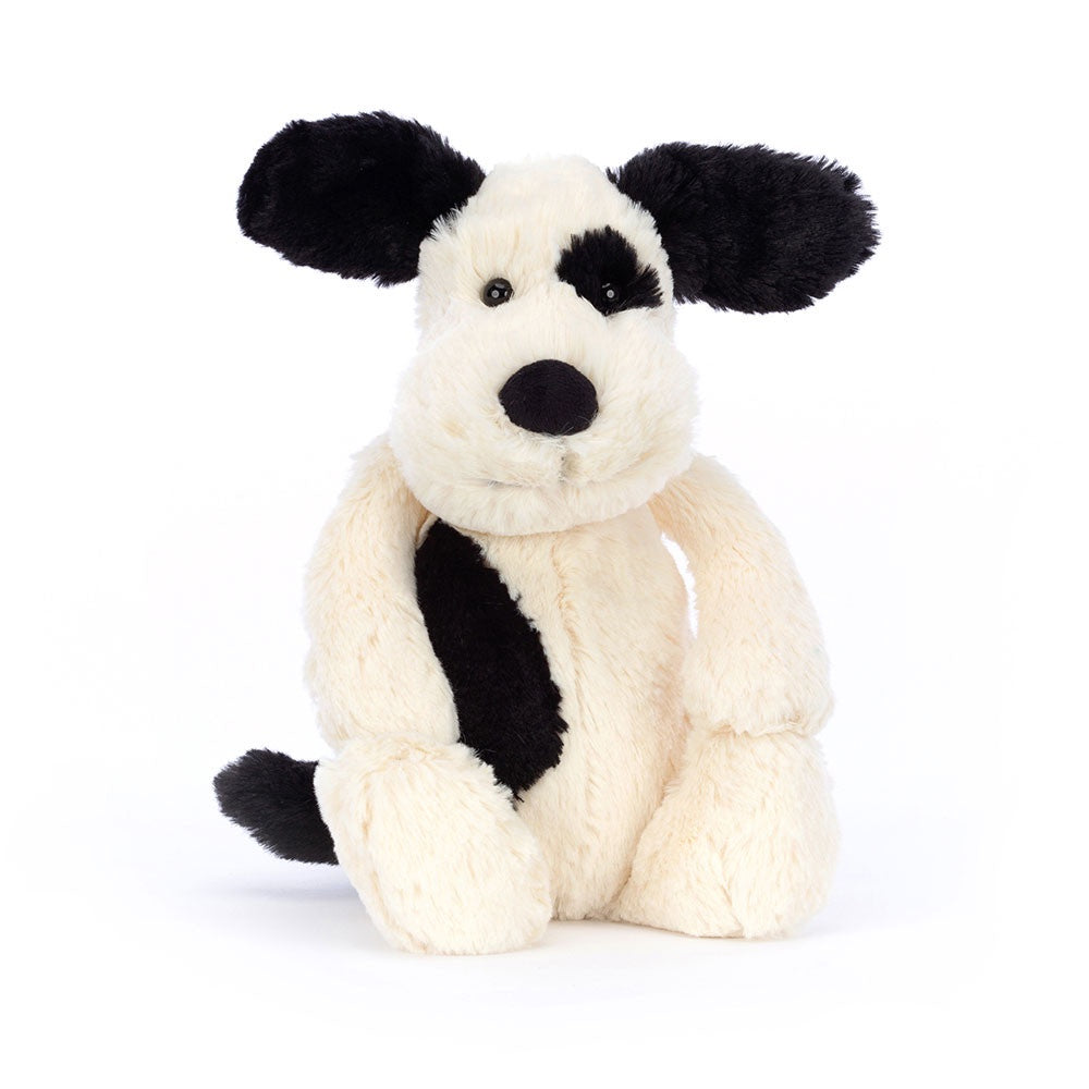 Bashful Black & Cream Puppy - Medium | Jellycat