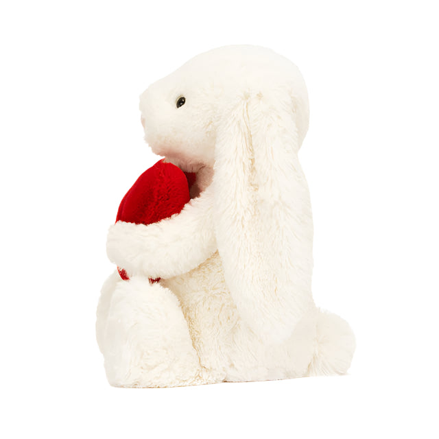 Bashful Red Love Heart Bunny (small)  | Jellycat