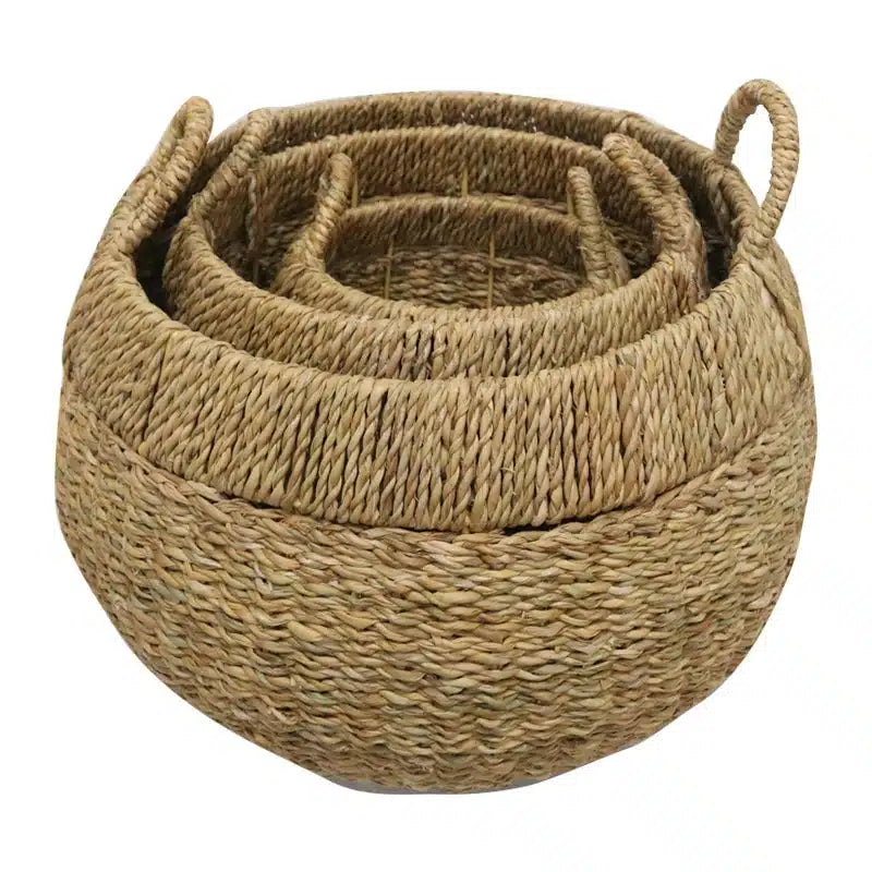 Seagrass Round Baskets - Set of 3 | Le Forge