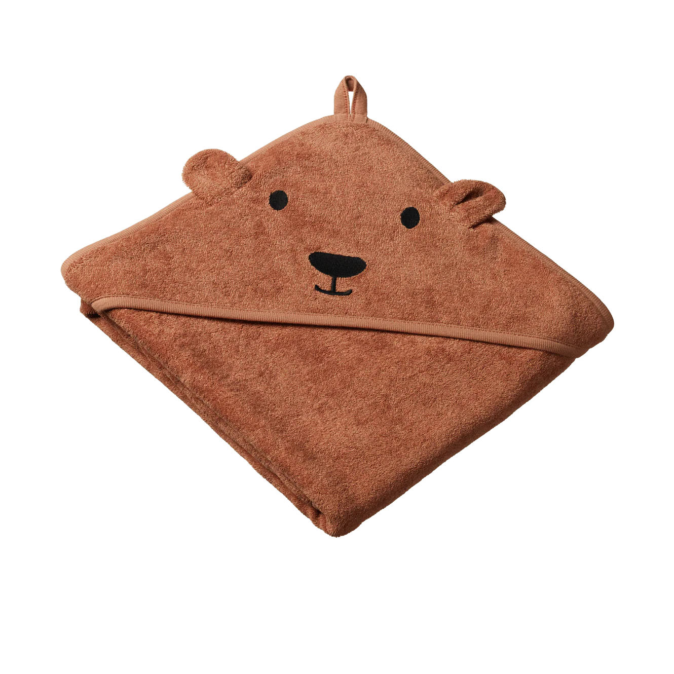 BEAR HOODED TOWEL - Hazelnut | Nature Baby
