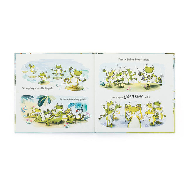 A Fantastic Day for Finnegan Frog Book | Jellycat