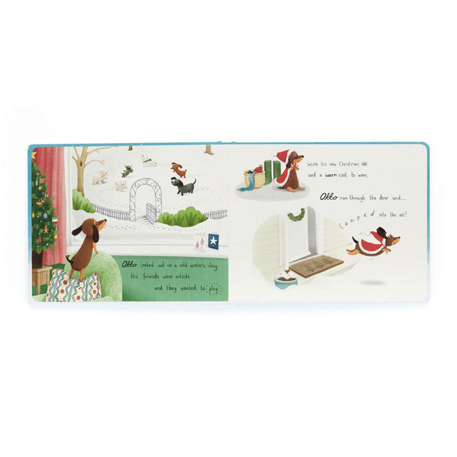 Otto’s Snowy Christmas Book | Jellycat
