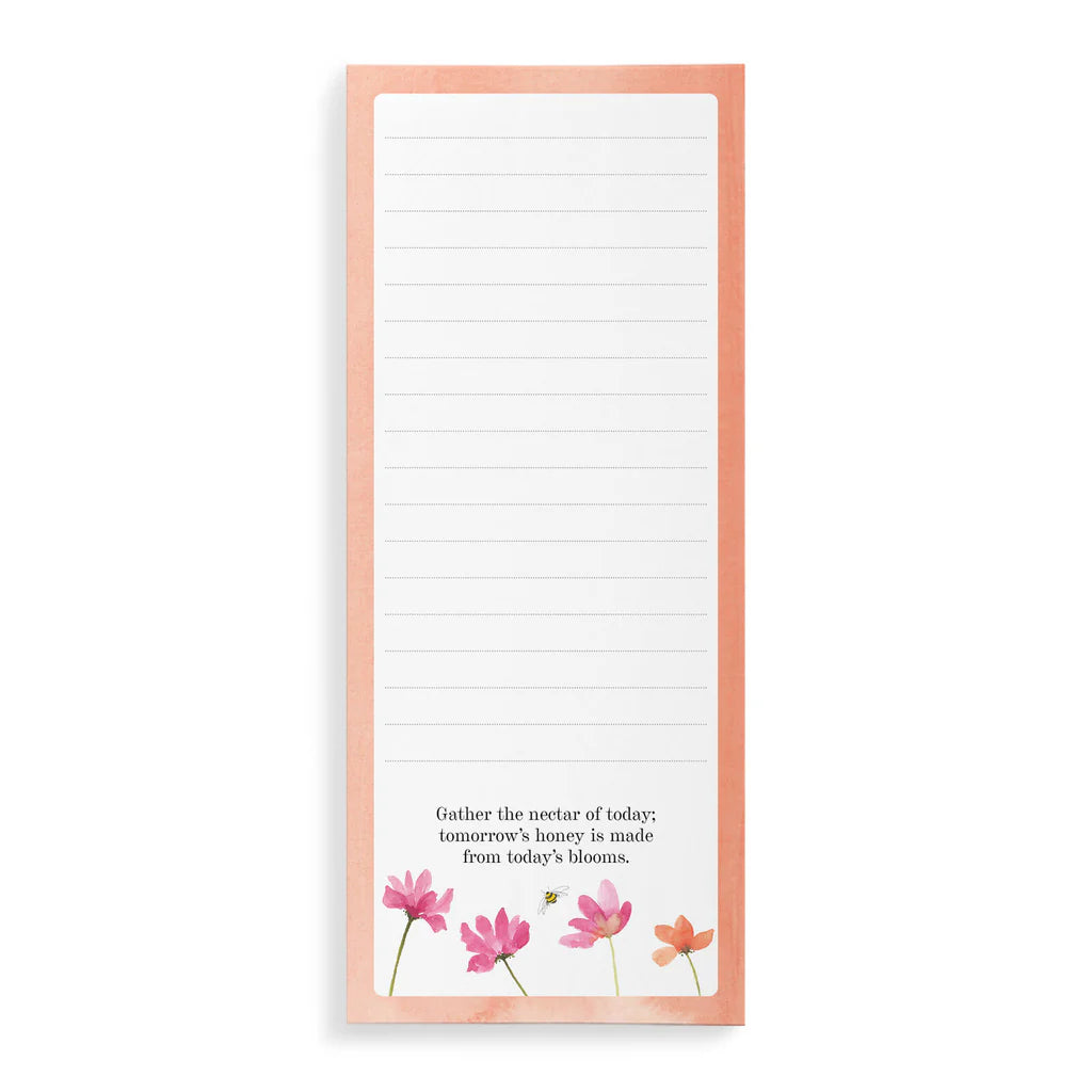 Bee List Notepad - Poppy | Affirmations
