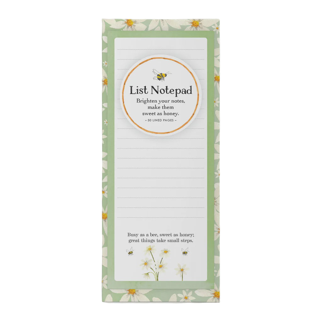 Bee List Notepad - Daisy | Affirmations
