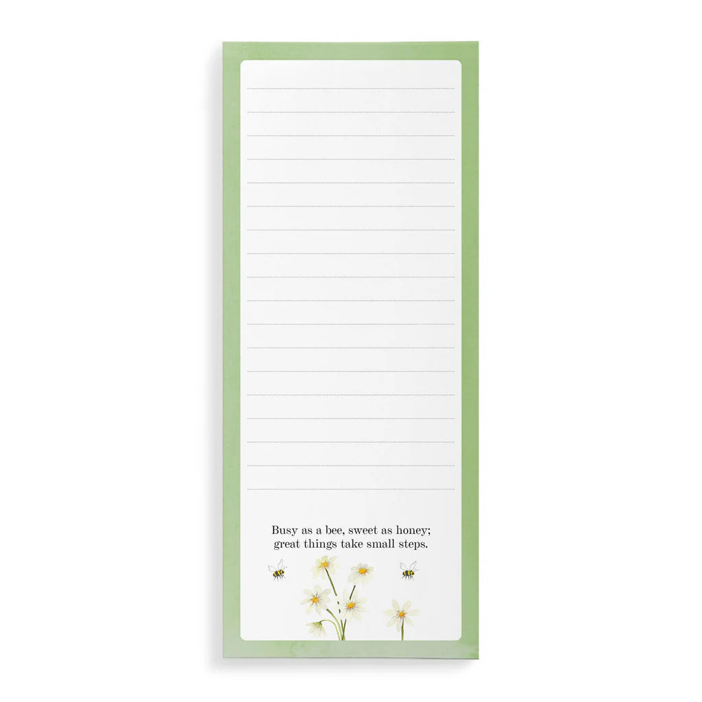 Bee List Notepad - Daisy | Affirmations