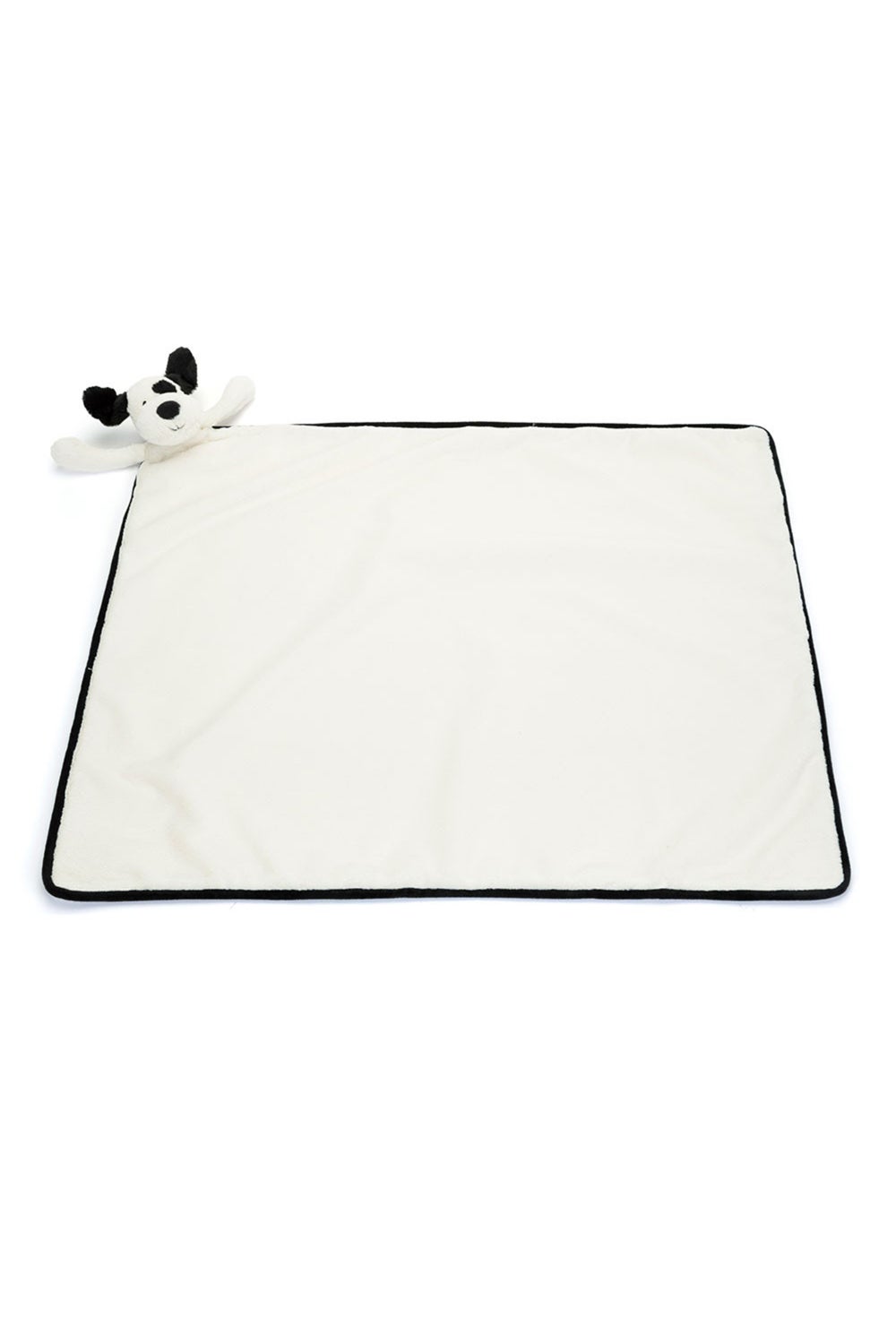 Bashful Black & Cream Puppy Blankie | Jellycat