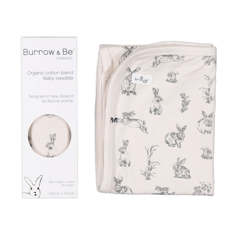 Baby Swaddle - Almond Burrowers | Burrow & Be