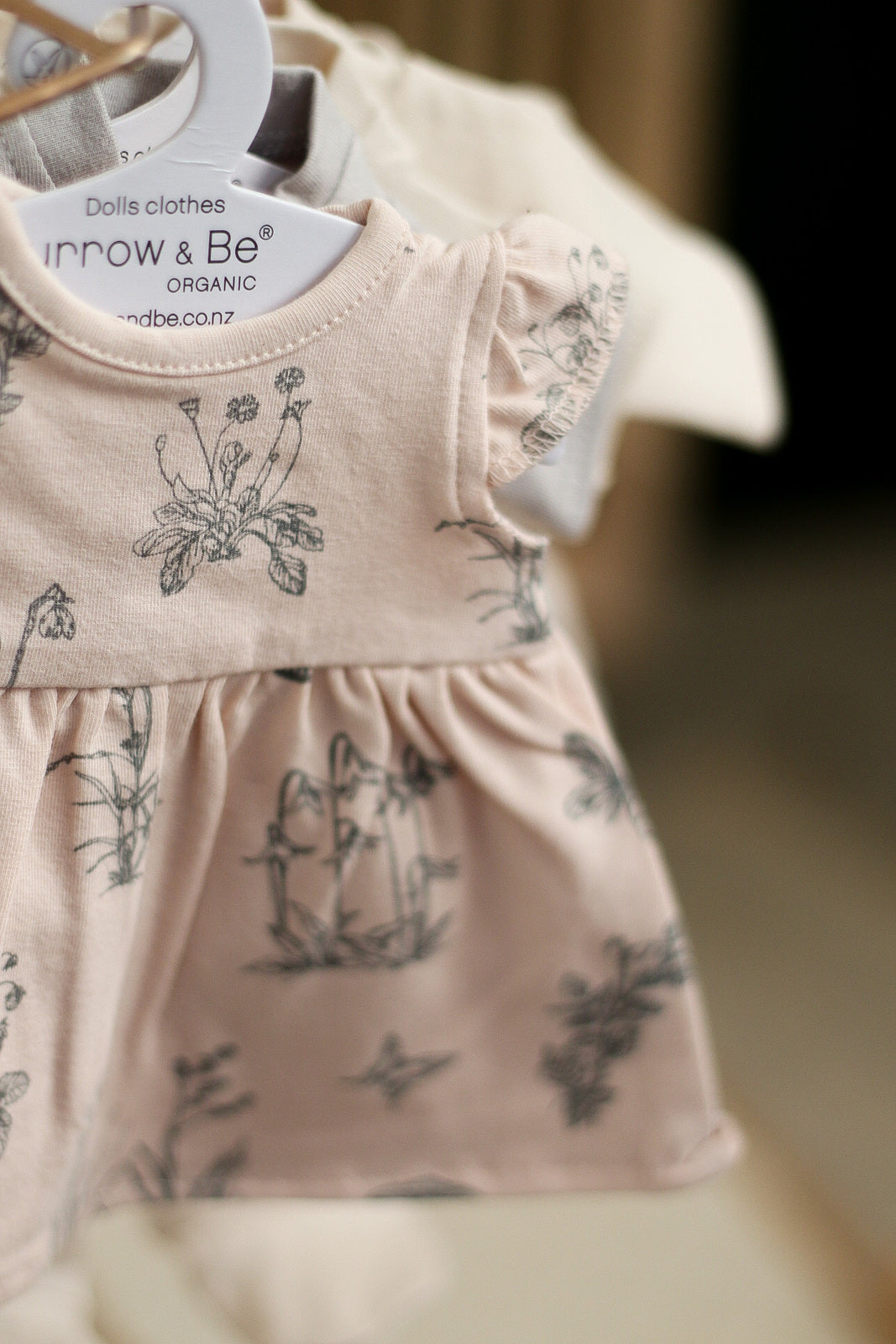 Blush Meadow Dress for 38cm Doll | Burrow & Be