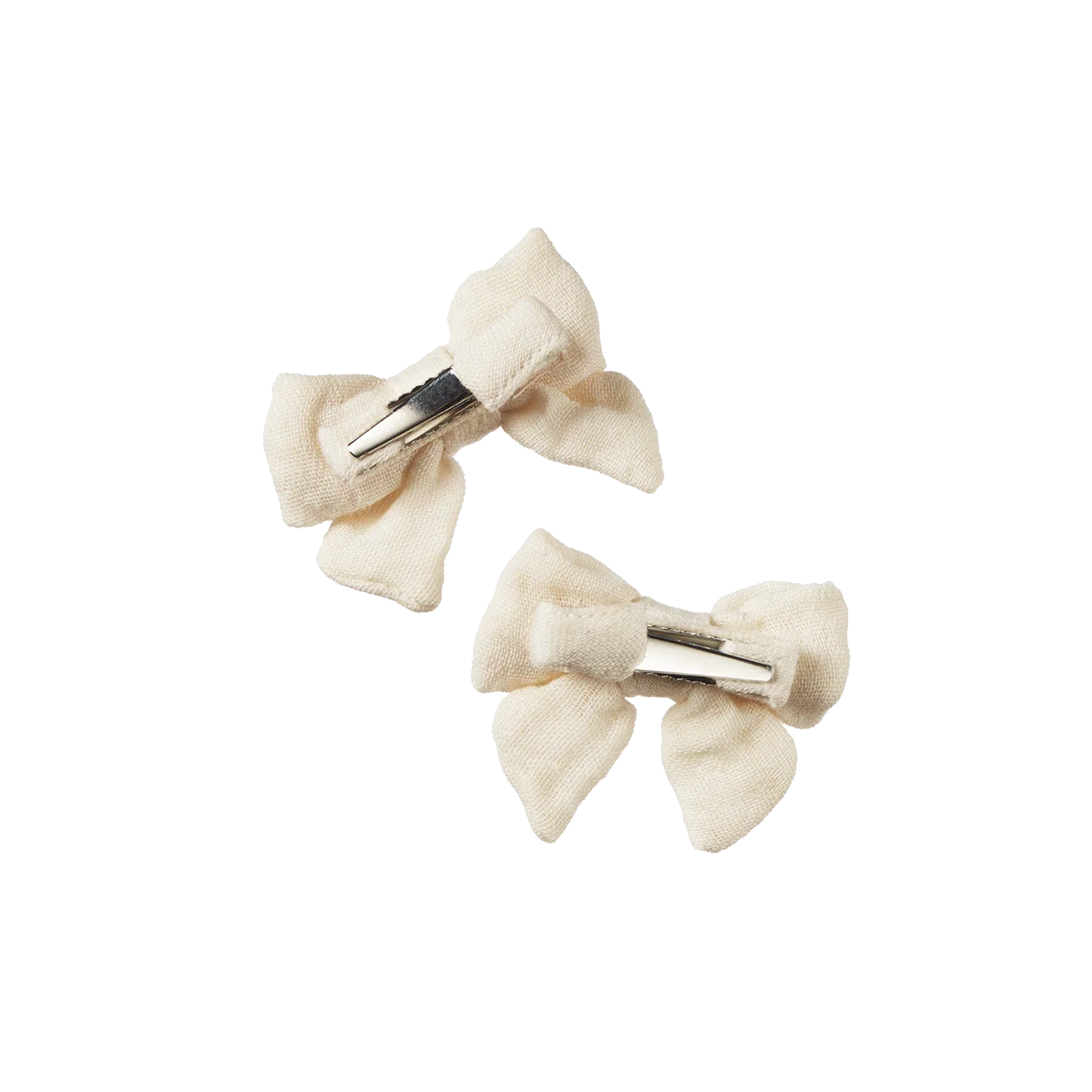 BOW HAIR CLIPS 2 PACK - Natural | Nature Baby