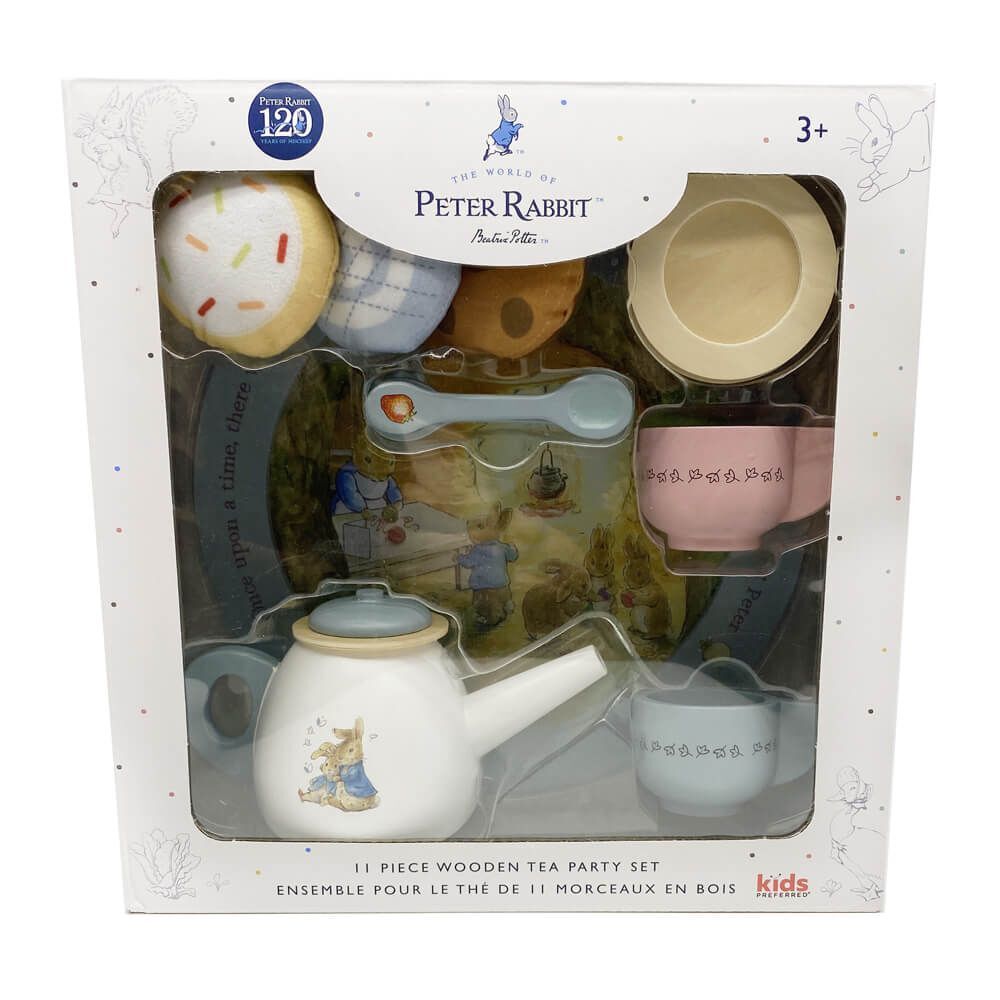 PETER RABBIT WOODEN TEA PARTY SET | Beatrix Potter