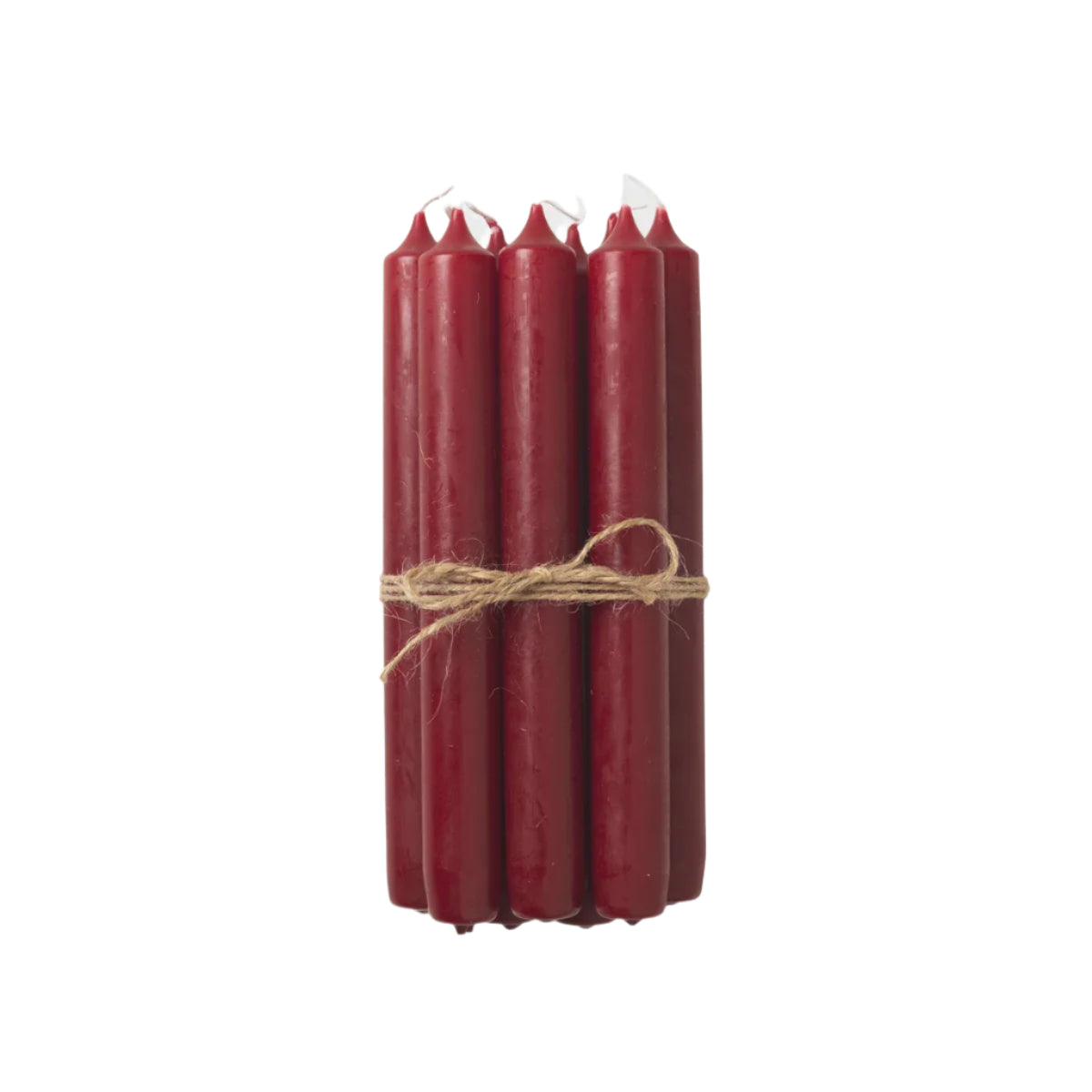 BROSTE Candle Overdipped - Set of 10 - Burgundy | Broste Copenhagen
